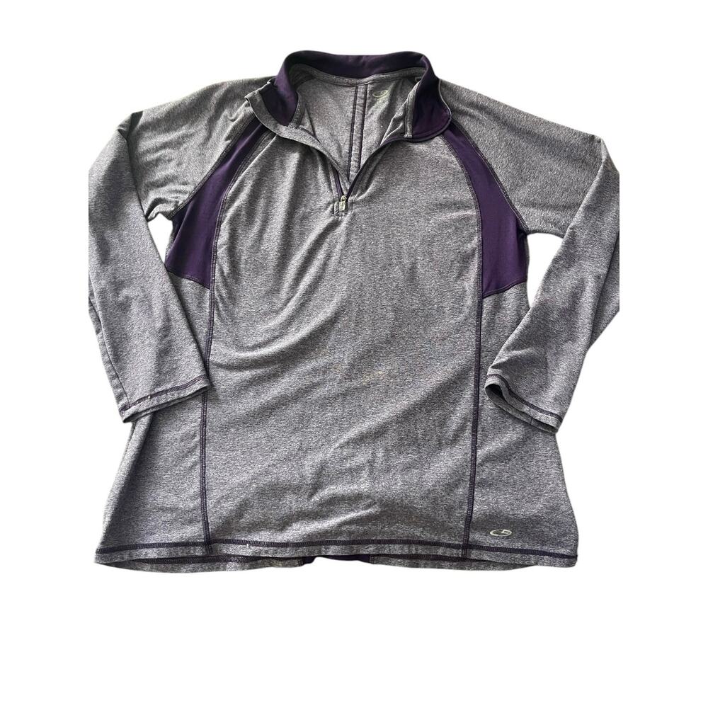 Champion Purple Full Zip-Up Activewear Athletic Jacket women's Size Large